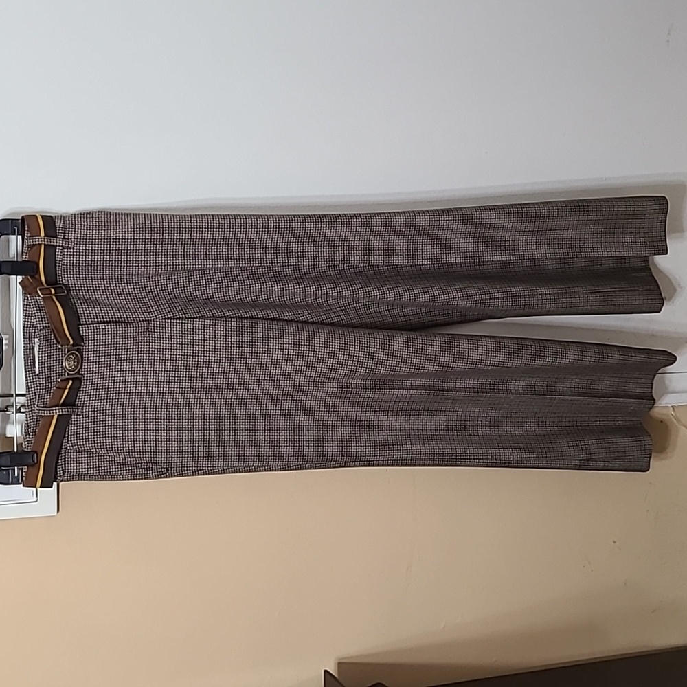LOFT wide leg plaid pants